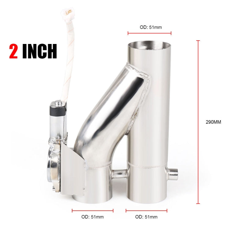 CNSPEED Y Shape 2 In 1 Car Remote Control Electric Exhaust Valve Pipe, Size: 2 inch, Size: 2 inch CNSPEED Y Shape 2 In 1 Car Remote Control Electric Exhaust Valve Pipe, Size: 2 inch, Size: 2 inch